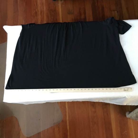 WOMAN WITHIN Shirred Neck Tunic Black 3/4 Sleeves Cotton Women’s Plus Size 4X - Picture 11 of 16